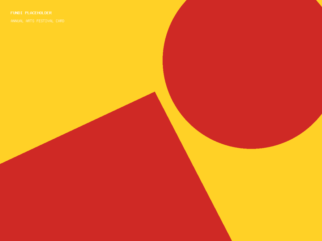 Annual Arts Festival card abstract placeholder artwork
