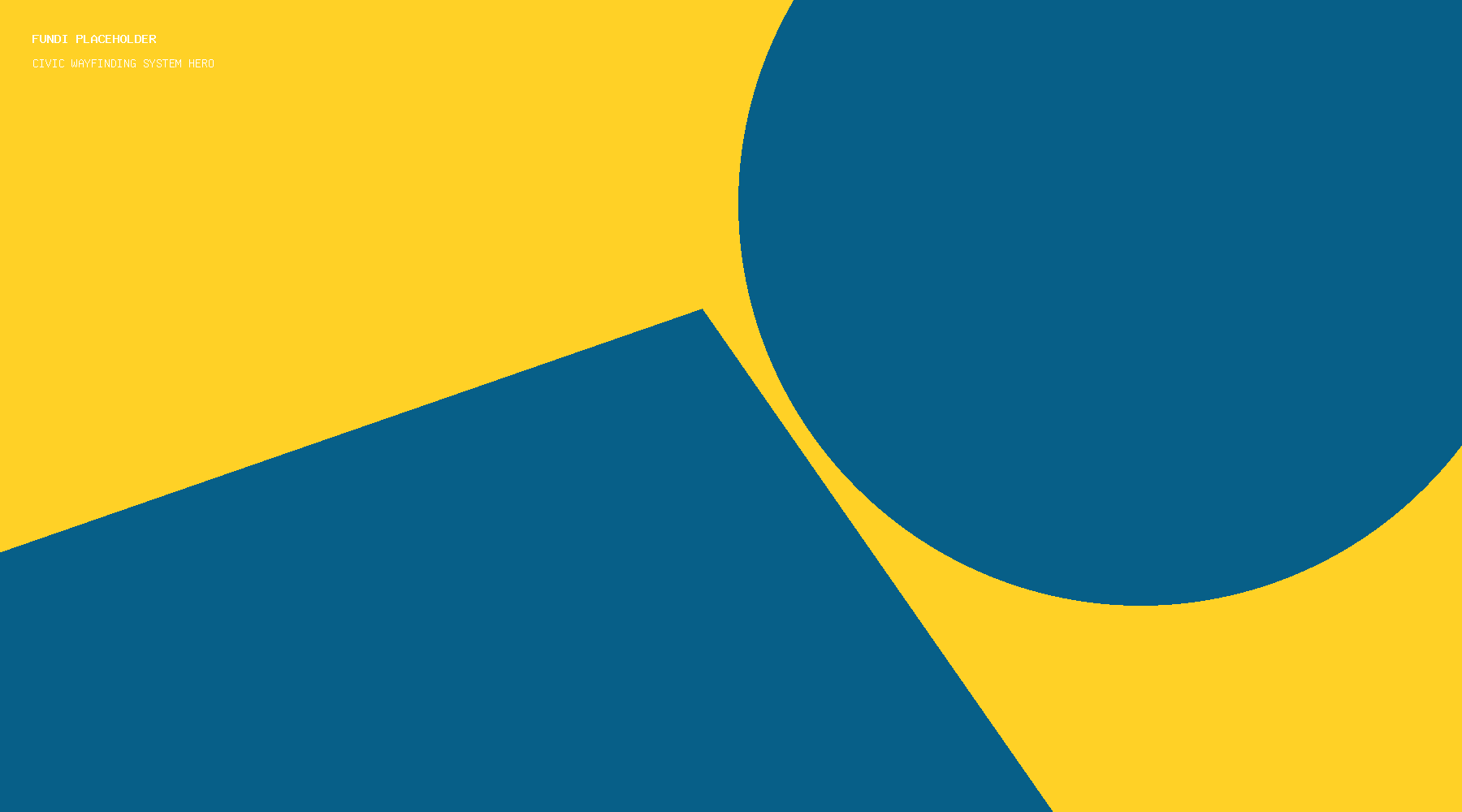 Civic Wayfinding System hero abstract placeholder artwork