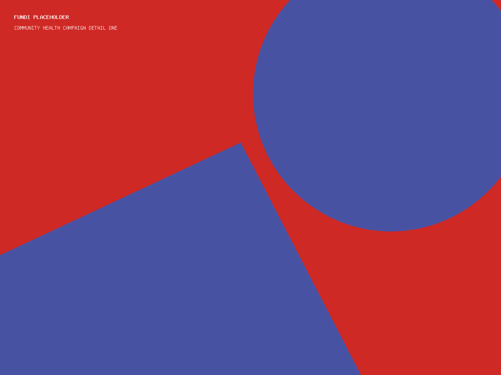 Community Health Campaign detail one abstract placeholder artwork
