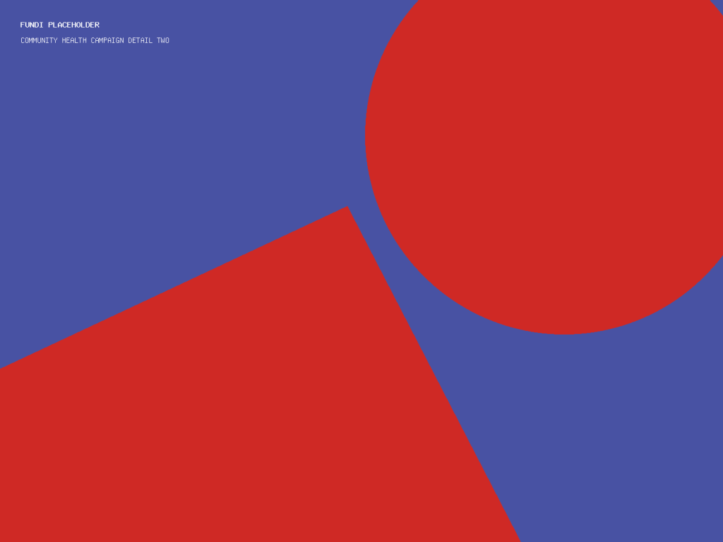 Community Health Campaign detail two abstract placeholder artwork