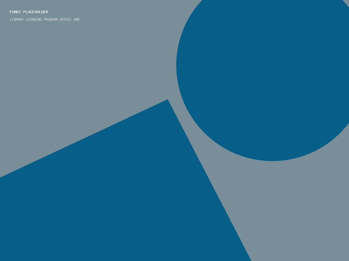 Library Learning Program detail one abstract placeholder artwork